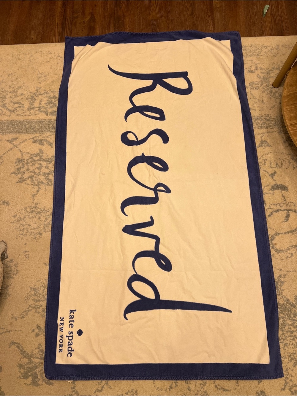 kate spade reserved beach towel
